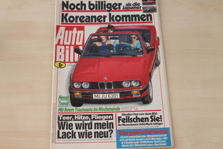 Deckblatt Auto Bild (28/1986)